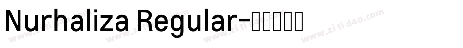 Nurhaliza Regular字体转换